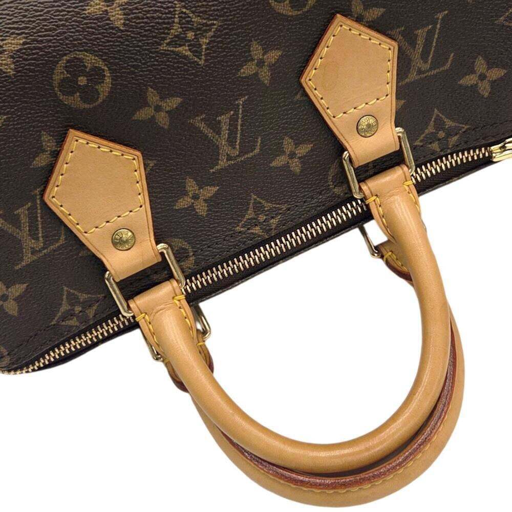 LOUIS VUITTON Brown Monogram Speedy 25 Boston Bag - Picture 10 of 14